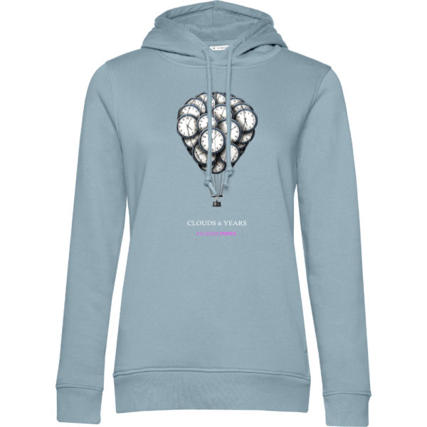 Organic Women Hoodie Motif "Clouds and Years" Atlantic Popes