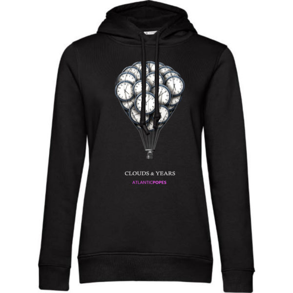 Organic Women Hoodie Motif "Clouds and Years" Atlantic Popes - Image 5