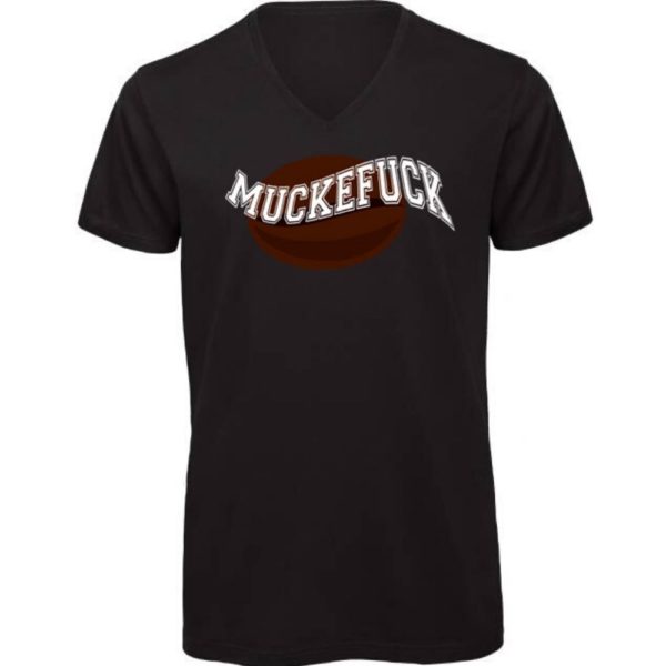 Herren V-Neck Shirt "Muckefuck"